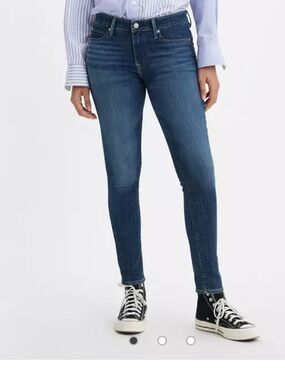 Levi's Women's Dark Blue 711 Skinny Jeans